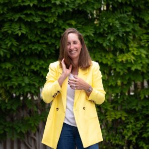 Blazer Rita Linho Amarelo