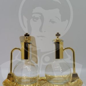 Conjunto Galhetas Banho OURO