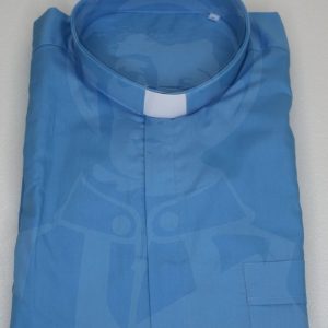 Camisa Lisa com Cabeção – Azul