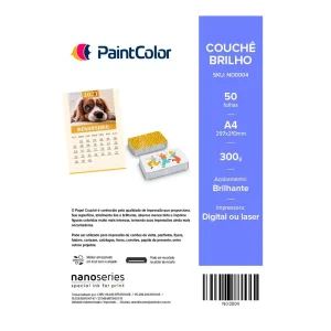 Couche Brilho 300g A4 – 50 Folhas