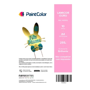 Lamicor Ouro 255g A4 – 10 Folhas