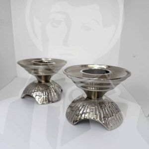 Castiçal de Altar Prateado