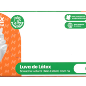 Luva Látex Com Pó Medix  Caixa com 100 UN
