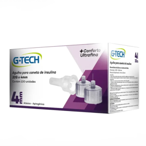 Agulha para Caneta de Insulina 32G 0,23 x 4mm – G-Tech