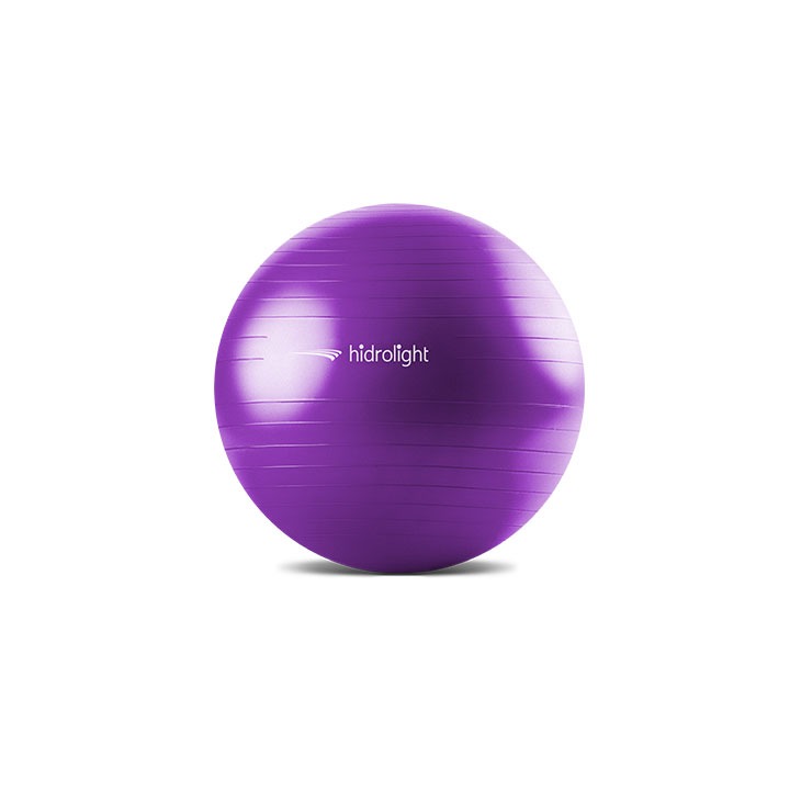 Bola para Exercício Físico Pilates e Fisioterapia de 65cm Roxa- Hidrolight - Image 2
