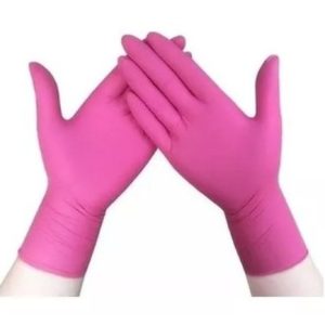 Luvas de Nitrilo Rosa Antiderrapante XP ao G – Descapack
