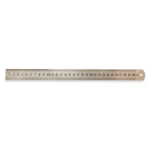 Régua de Aço Inox de 30 cm