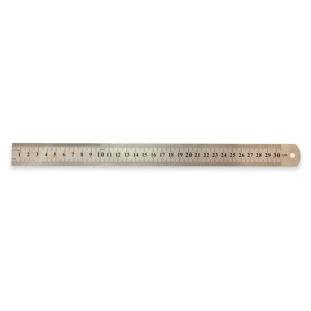Régua de Aço Inox de 30 cm